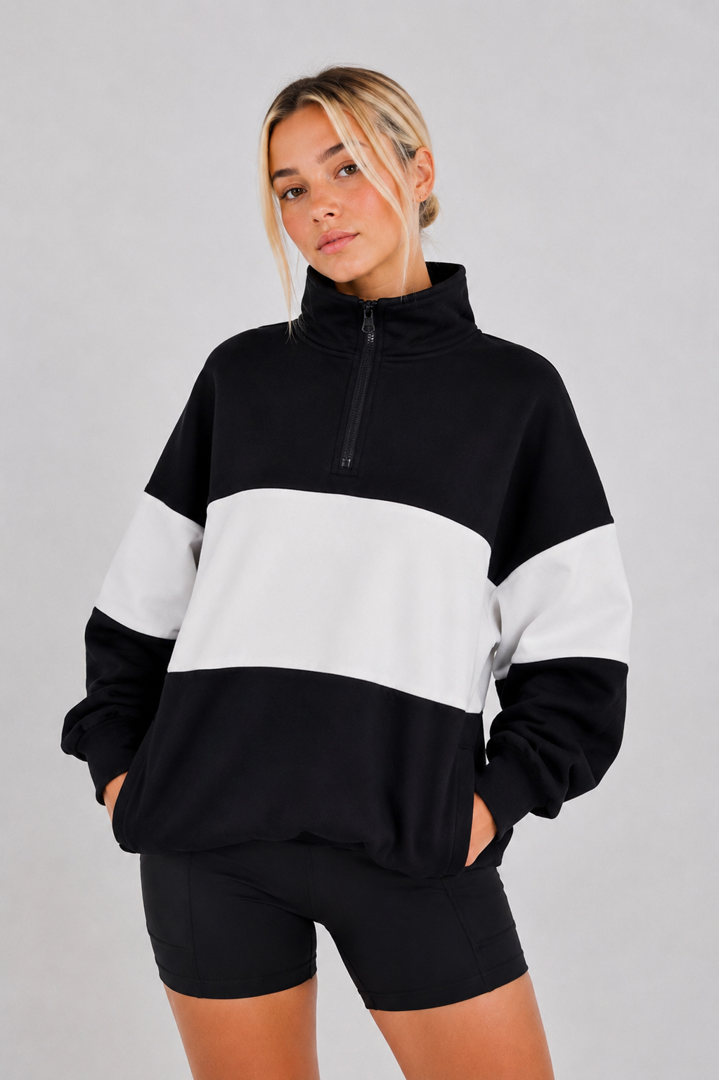 3 Panel Half Zip